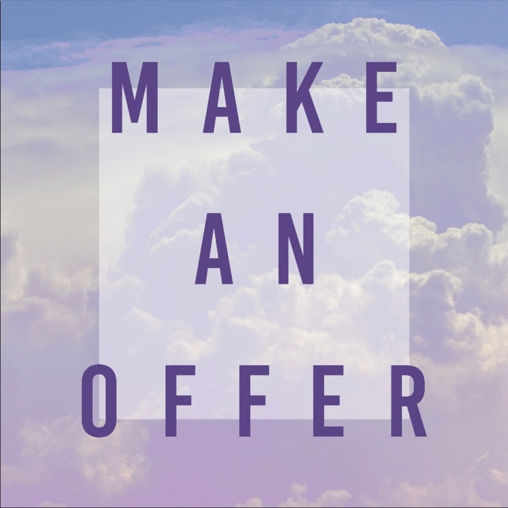 I love offers! Reasonable offers accepted!